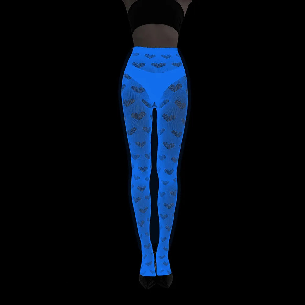 Glow in The Dark Fishnet Tights